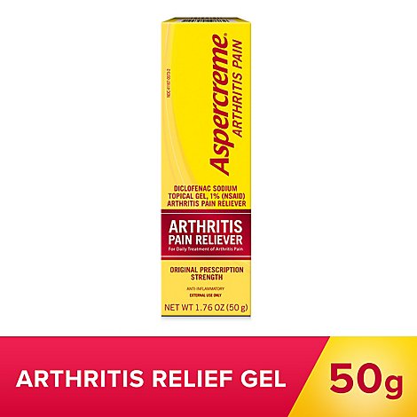 Aspercreme Arthritis Pain Relief Gel 1.76 Ounce Tube. - 50 GR