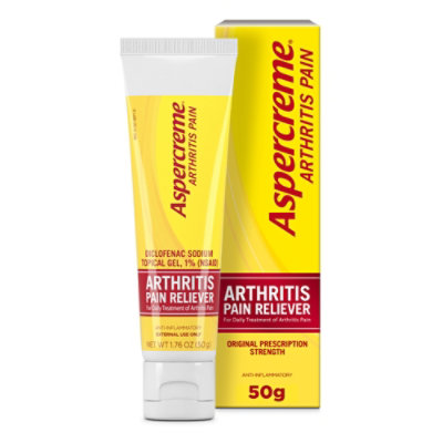 Aspercreme Arthritis Pain Relief Gel 1.76 Ounce Tube. 50 GR Carrs