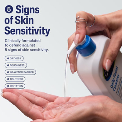 Cetaphil Daily Facial Cleanser Combination to Oily Sensitive Skin - 16 Fl. Oz. - Image 2