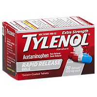 Tylenol Extra Strength Rapid Release Gelcaps - 50 CT - Image 1