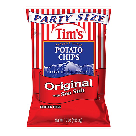 Tims Original Potato Chips - 15 OZ