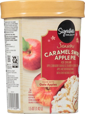 Signature SELECT Ice Cream Caramel Swirl Apple Pie - 1.5 QT - Image 6