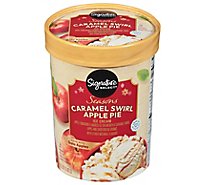 Signature Select Ice Cream Caramel Swirl Apple Pie - 1.5 QT