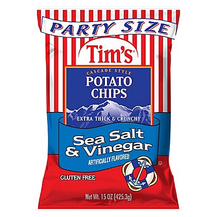 Tims Sea Salt & Vinegar Potato Chips - 15 OZ - Image 3