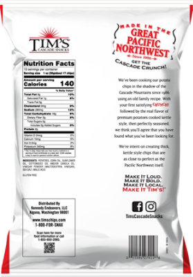 Tims Sea Salt & Vinegar Potato Chips - 15 OZ - Image 6
