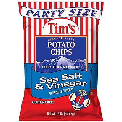 Tims Sea Salt & Vinegar Potato Chips - 15 OZ - Image 2
