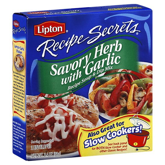 Lipton Soup Mix Herb W Garlic - 2.4 OZ - albertsons Lipton Soup Mix Herb W Garlic - 2.4 OZ - albertsons