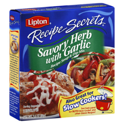 Lipton Recipe Secrets Savory Herb with Garlic Soup and Dip Mix - 2.4 oz