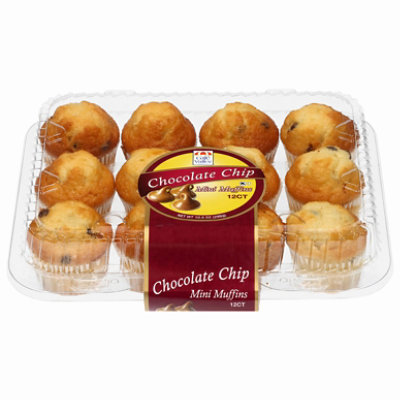 In-store Bakery Chocolate Chip Mini Muffins 12 Count - EA - Image 1