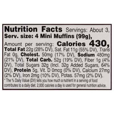 In-store Bakery Chocolate Chip Mini Muffins 12 Count - EA - Image 3