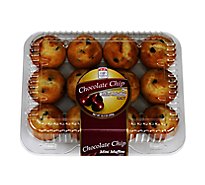 In-store Bakery Chocolate Chip Mini Muffins 12 Count - EA
