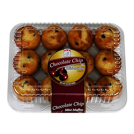 In-store Bakery Chocolate Chip Mini Muffins 12 Count - EA