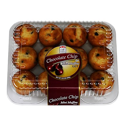 In-store Bakery Chocolate Chip Mini Muffins 12 Count - EA - Image 1