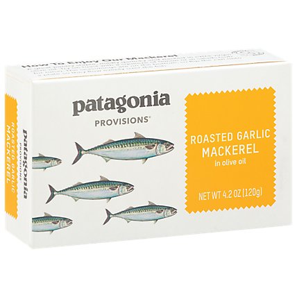 Patagonia Provisions Roasted Garlic Mackerel - 4.2 Oz - Image 1