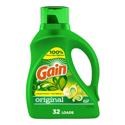 Gain Laundry Detergent Liquid 2x High Suds Regular Aroma Boost - 46 FZ - Image 1