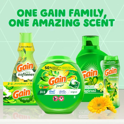 Gain Laundry Detergent Liquid 2x High Suds Regular Aroma Boost - 46 Fl. Oz. - Image 6