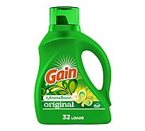 Gain Laundry Detergent Liquid 2x High Suds Regular Aroma Boost - 46 FZ