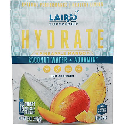 Laird Superfood Hydrate Water Pnpl Mango - 8 OZ - Image 2