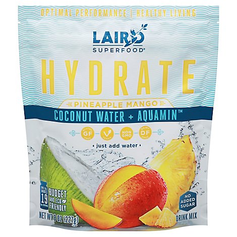 Laird Superfood Hydrate Water Pnpl Mango - 8 OZ