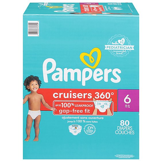 Pampers Cruisers 360 Fit Diapers Size 6 1/80 - Each