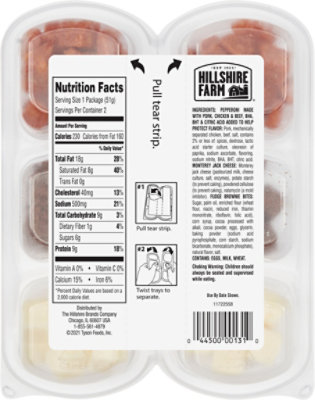 Hillshire Farm Pepperoni W/brownie Bites & Mont Jack Cheese - 3.6 OZ - Image 6