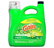 Gain Laundry Detergent Liquid 2x High Suds Regular - 154 FZ