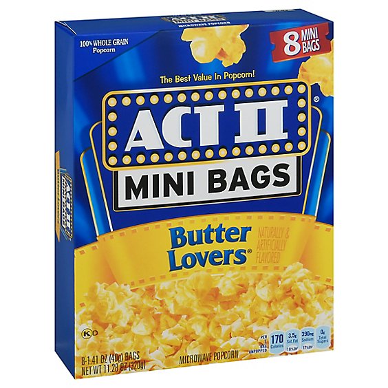 Act Ii Butter Lovers Mini - 8 CT