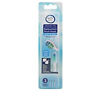 Signature Care Advanced Clean Replacement Brush Heads - 3 CT