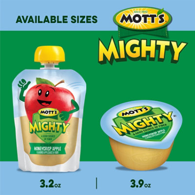 Mott's Mighty Honeycrisp Apple Applesauce Clear Pouches- 12-3.2 Oz - Image 2