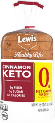 Lewis Bake Shop Healthy Life Cinnamon Keto Bread - 16 OZ - Image 1