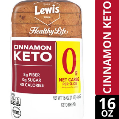 Lewis Bake Shop Healthy Life Cinnamon Keto Bread - 16 OZ - Image 2