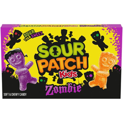 SOUR PATCH KIDS Zombie Orange & Purple Soft & Chewy Halloween Candy - 3.5 Oz