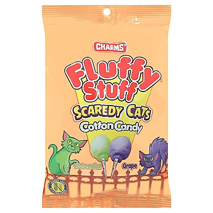 Fluffy Stuff Scaredy Cats Cotton Candy - 2.1OZ - Image 1