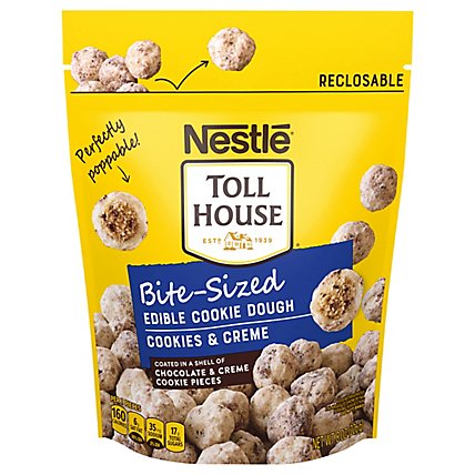 Nestle Toll House Bite-Sized Cookies and Crème Edible Cookie Dough - 8 Oz - Image 3