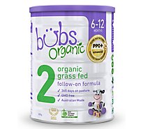 Bubs Australian Organic Infant Formula Stage 2 Grass Fed Milk Based Powder - 28.2 Oz