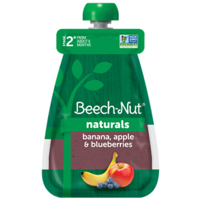 Beech-Nut Naturals Stage 2 Banana Apple & Blueberries Baby Food - 3.5 Oz