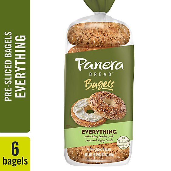 Panera Bread Everything Bagels - 18 OZ