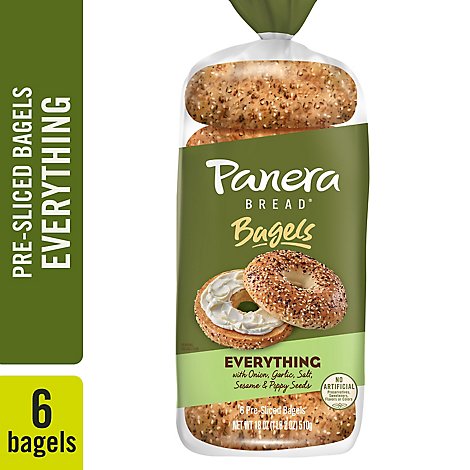 Panera Bread Everything Bagels - 18 OZ