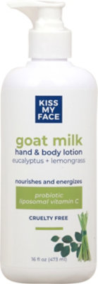 Kiss My Face Body Lotion Eucalyp Lemon - 16 OZ - Image 2