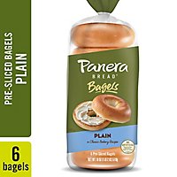 Panera Bread Plain Bagels - 18 OZ - Image 1