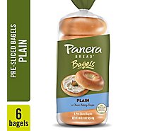 Panera Bread Plain Bagels - 18 OZ
