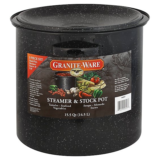 Cinsa 15qt Tamale Pot W Steamer - EA