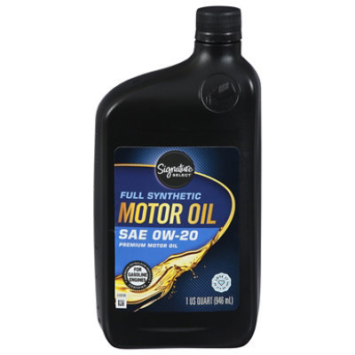 Signature SELECT Motor Oil Full Synthetic Sae 0w-20 - 1 QT