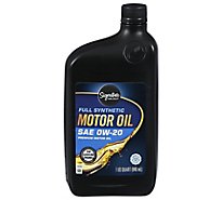 Signature Select Motor Oil Full Synthetic Sae 0w-20 - 1 QT