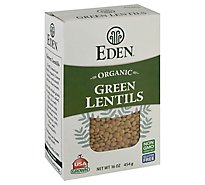 Eden Organic Dry Green Lentils - 16 Oz