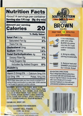Se Mills Classic Brown Gravy Mix - 3 OZ - Image 6