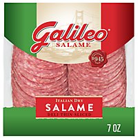 Galileo Salame Deli Thin Sliced Italian Dry Salame 7 Oz. - EA - Image 1