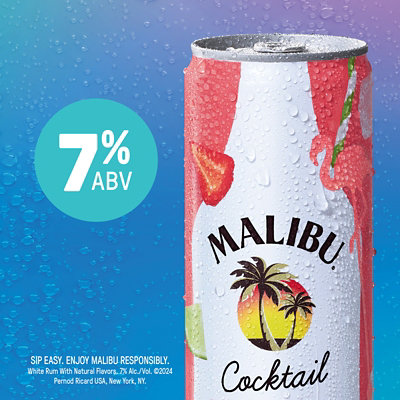 Malibu Rum Strawberry Daquiri Cans Pack - 4-355 ML - Image 5