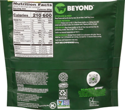 Beyond Meat Beyond Chicken Plant Based Breaded Tenders - 8 Oz - Image 6