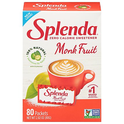 Splenda Naturals Monk Fruit Sweetener Packets - 5.6 OZ - Image 2